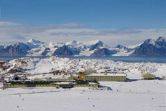 Rothera Research Station at Rothera Point, Adelaide Island