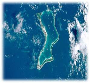 Chagos Island from Space